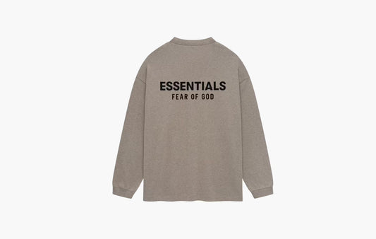 Fear Of God Essentials Jersey Long Sleeve T-Shirt Heather Gray | The Sortage
