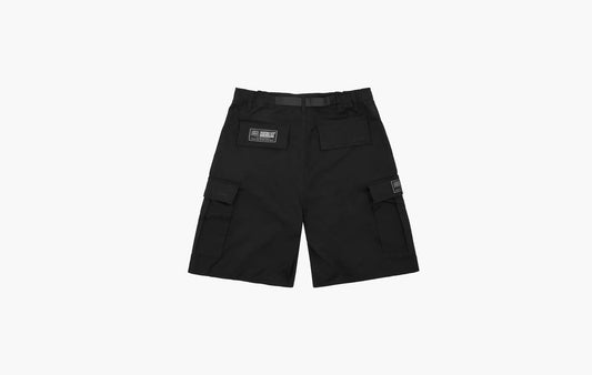 Corteiz Alcatraz Cargo Shorts Triple Black | The Sortage
