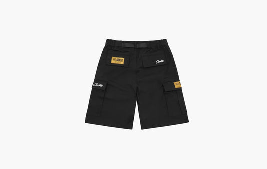Corteiz Alcatraz Cargo Shorts Black | The Sortage