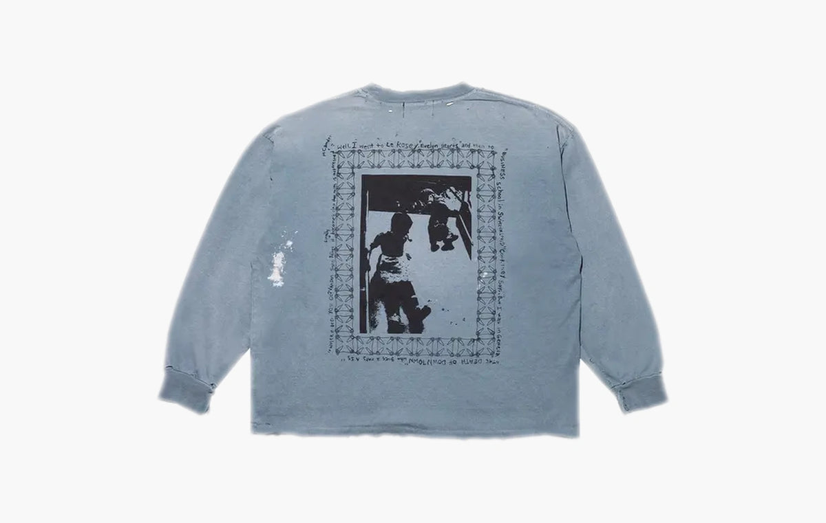 Boy In Chains Long-Sleeve T-Shirt "Faded Blue"