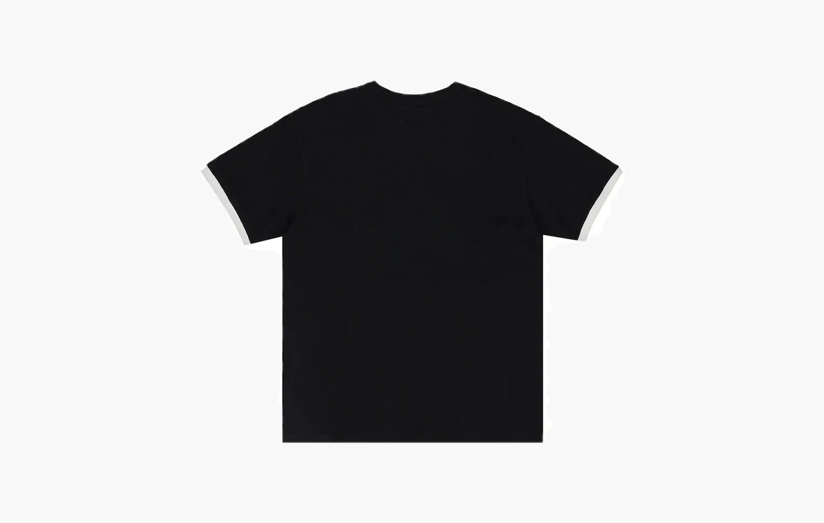 Pearl Patchwork Short-Sleeve "Black"