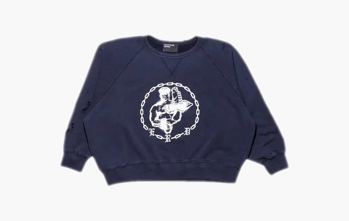 Enfants En Chaine Raglan Crewneck Sweatshirt "Faded Purple"