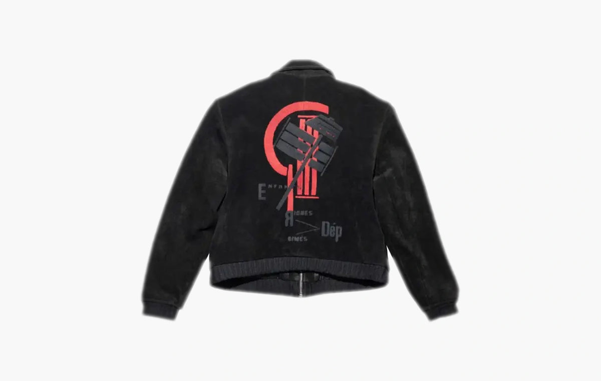 Suede Constructivist Jacket "Black"