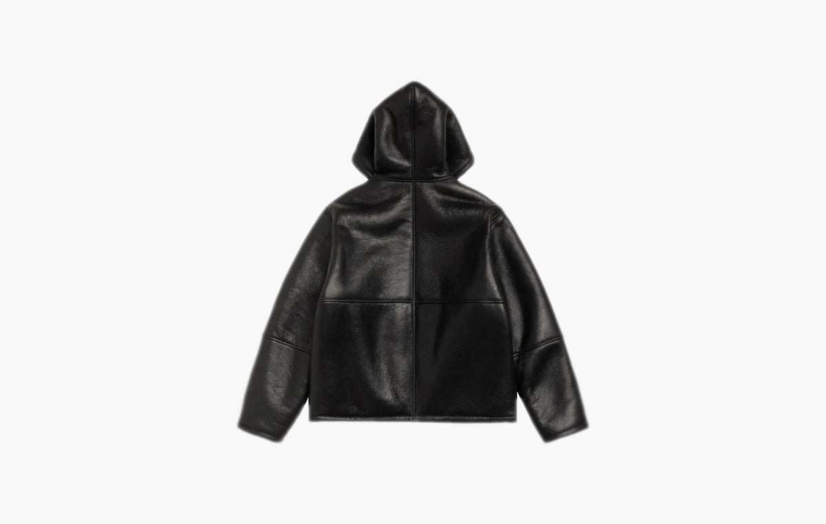Shearling Hooded Jacket "Black"