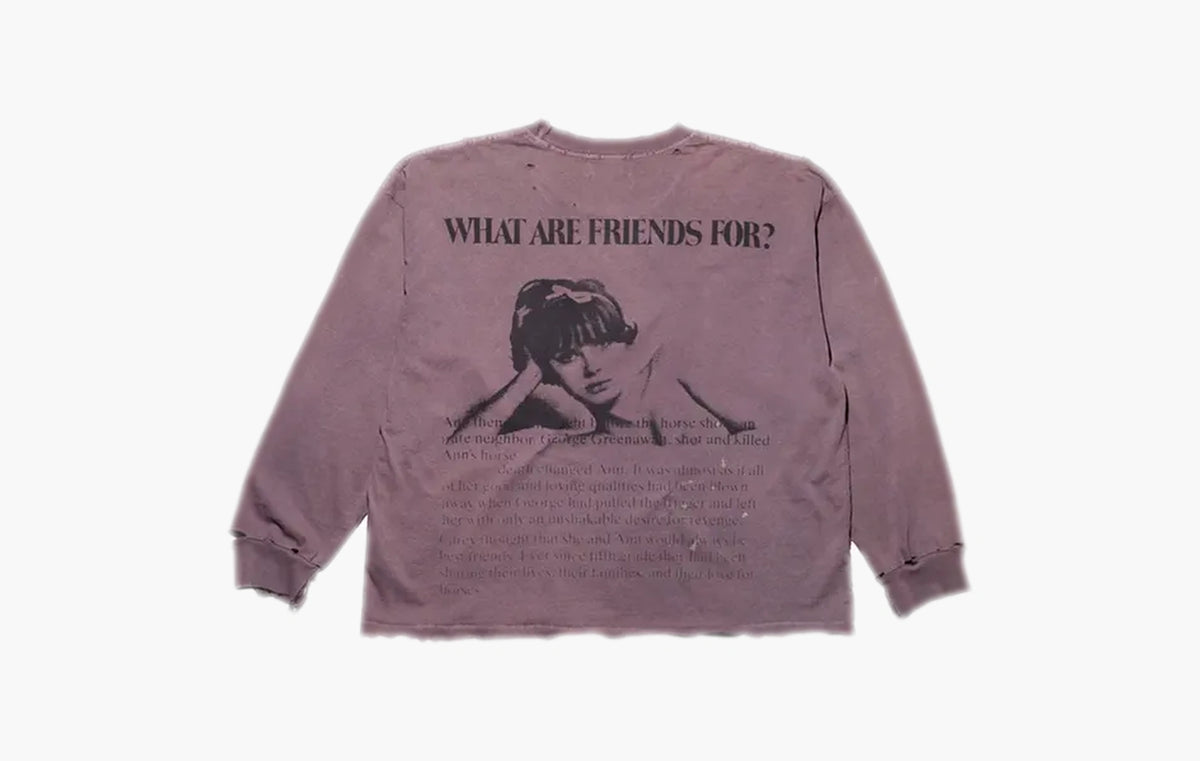 Flowers Of Anger Long-Sleeve T-Shirt "Antique Brown"