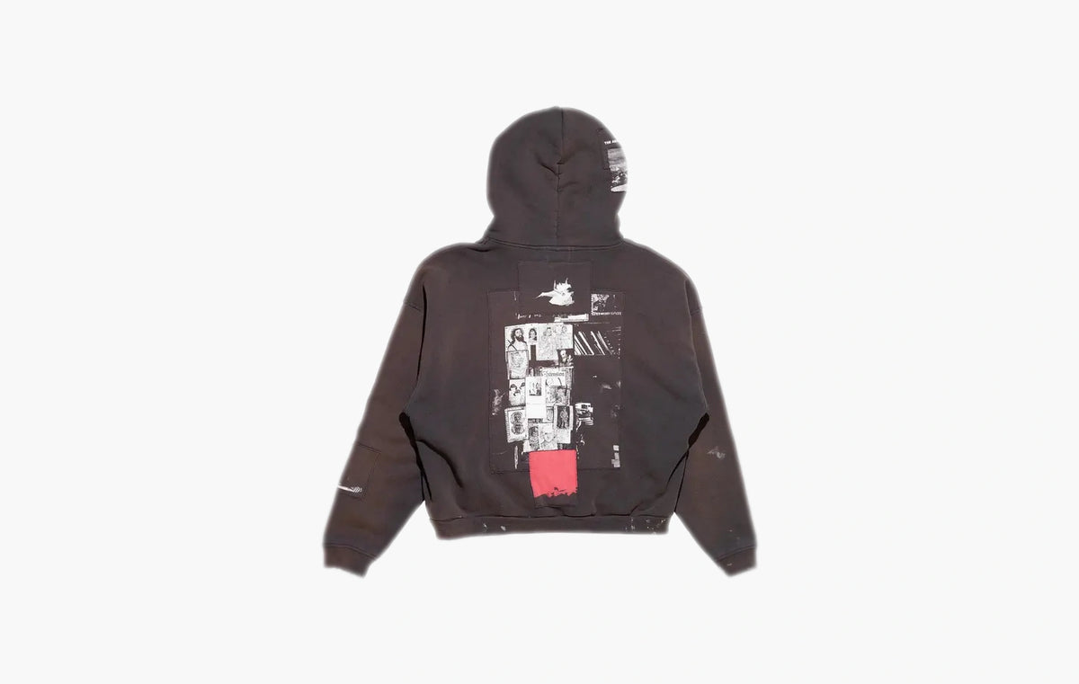 God With Revolver Zip Hoodie "Sun Faded Black"