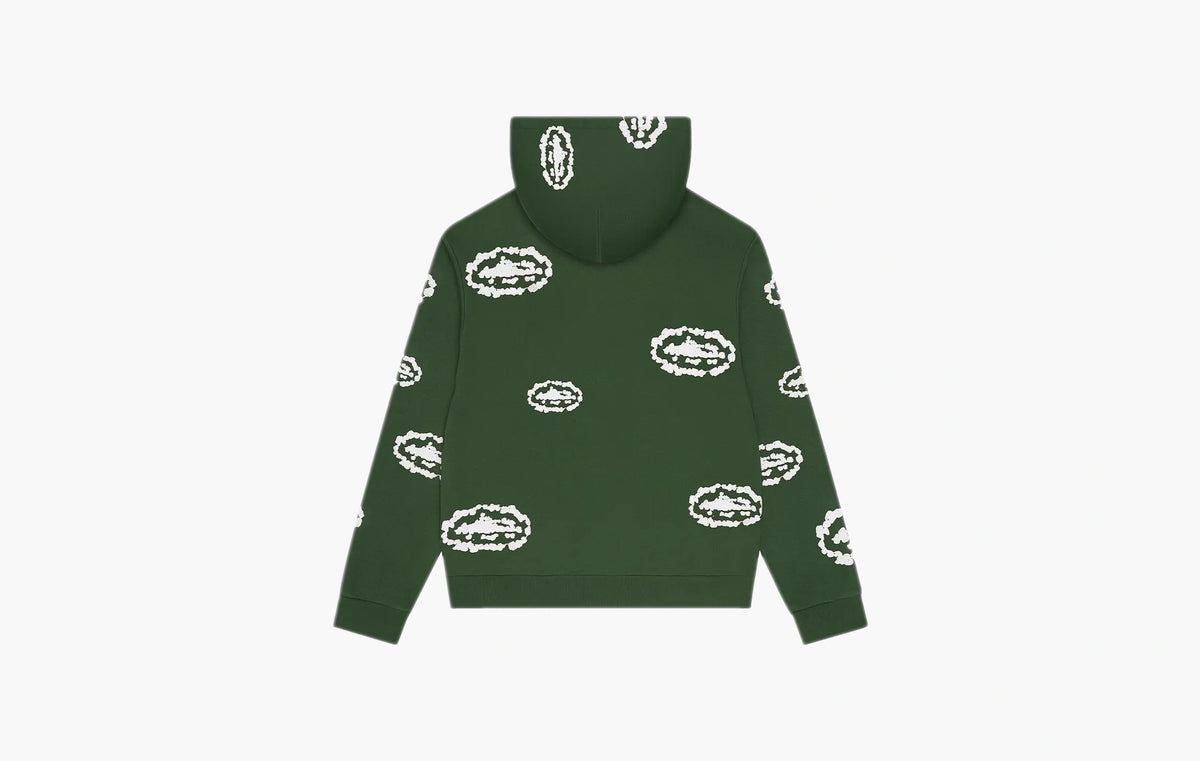 Island Wreath Zip Hoodie "Green"