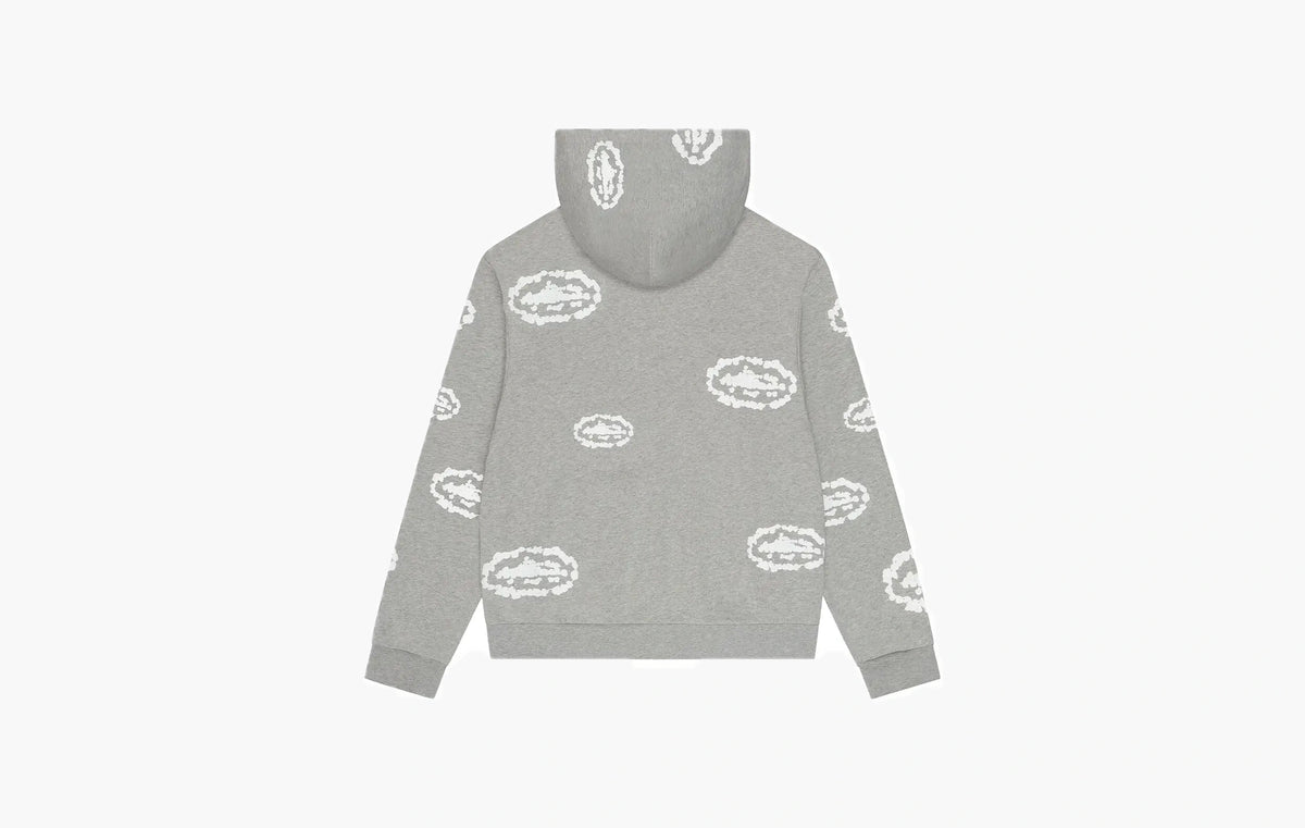 Island Wreath Zip Hoodie "Grey"