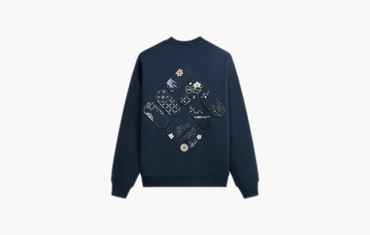 For Columbia Patchwork Vintage Nelson Crewneck "Nocturnal"