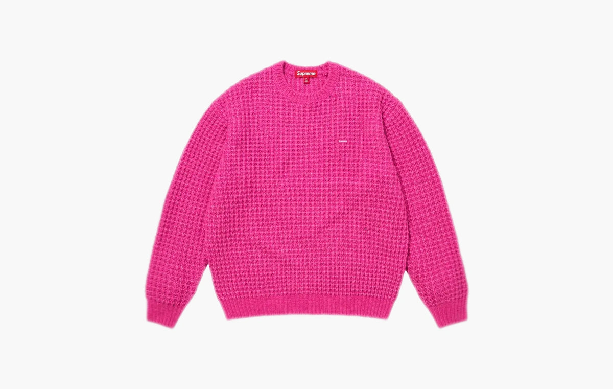 Small Box Waffle Sweater "Pink"