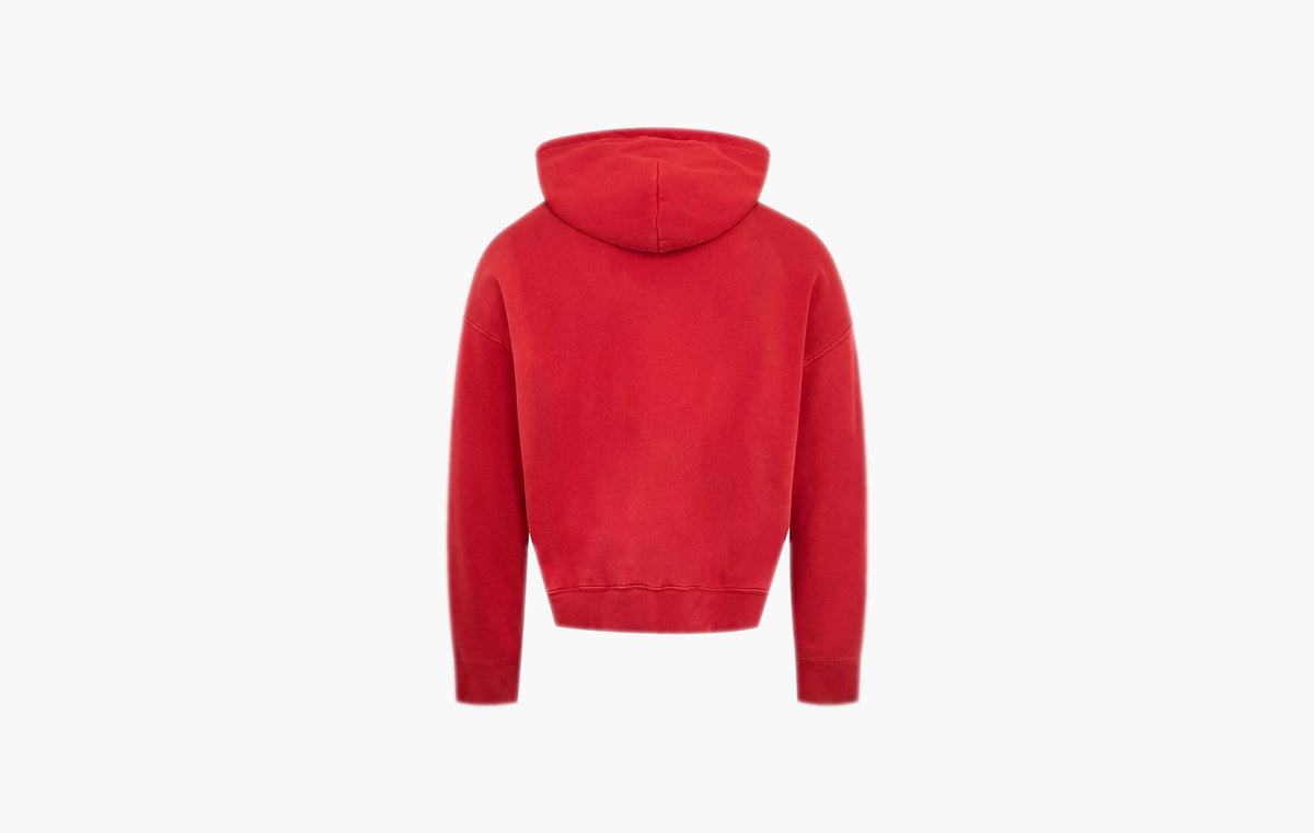 Bones Studded Zip Hoodie "Red Rose"