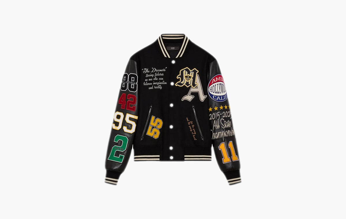 Varsity Patch Jacket "Black"