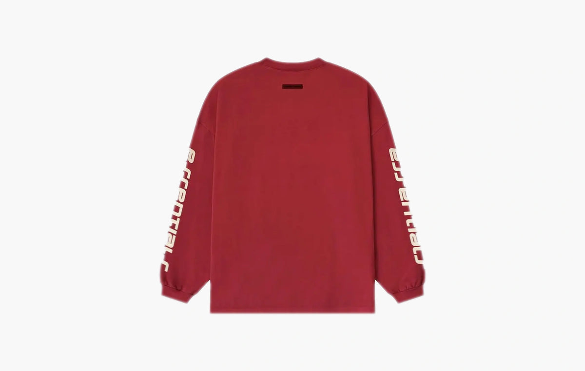Essentials 90's Long-Sleeve Tee "Crimson"