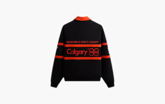 For Olympics Heritage Calgary Vintage Nelson Rugby "Black"