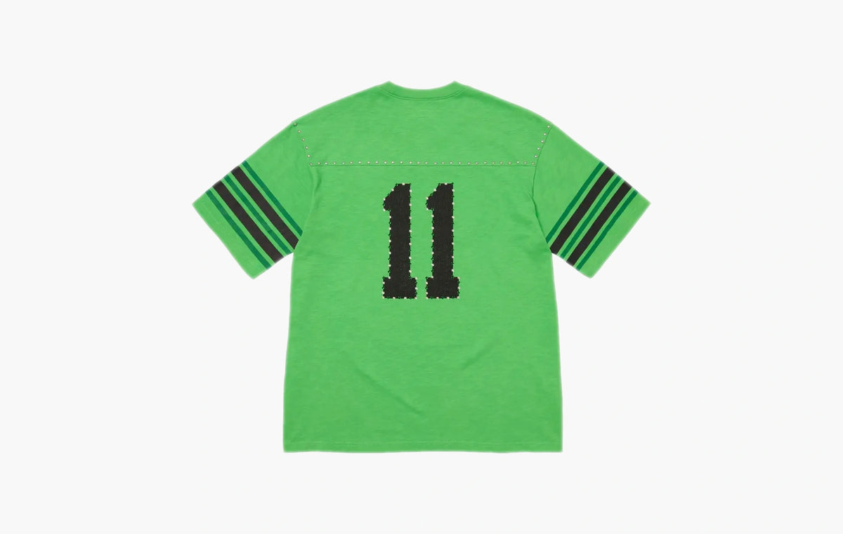 Studded Short-Sleeve Top "Green"