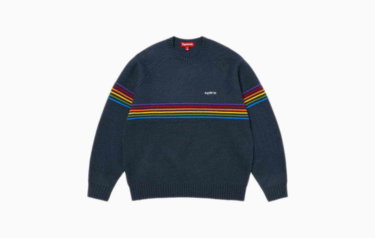 Raised Stripe Sweater "Navy"