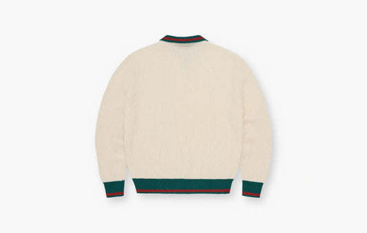 Gianni Knit Polo Sweater "Cream"