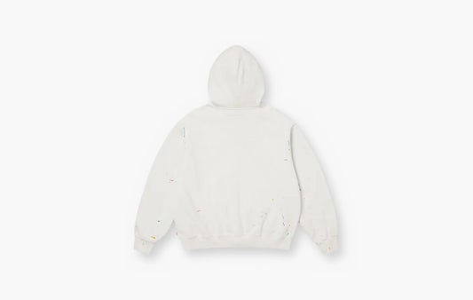 Box Logo Zip Up Hooded Sweatshirt "White"