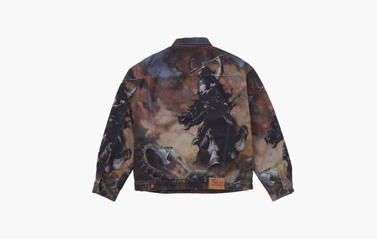 Supreme Frazetta Faux Shearling Lined Trucker Jacket Multicolor | The Sortage