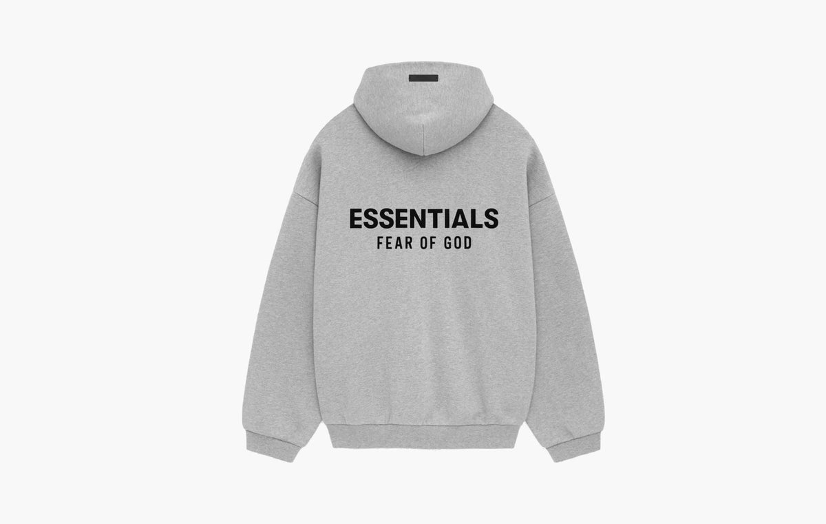 Fear of God Essentials Fleece Hoodie Light Heather Gray | The Sortage