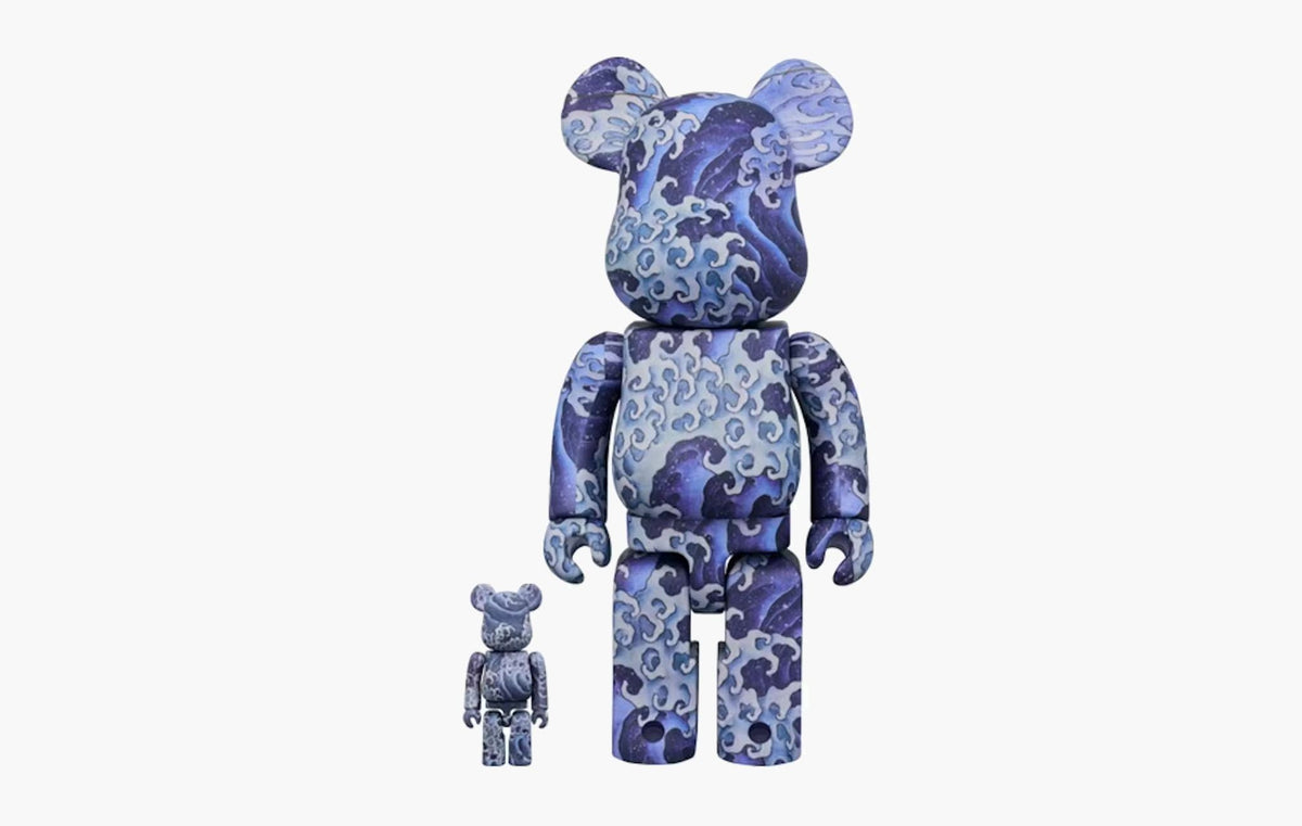 Bearbrick Katsushika Hokusai Kamimachi Festival Float Ceiling Painting Otoko Nami 100% & 400% Set | Sortage.