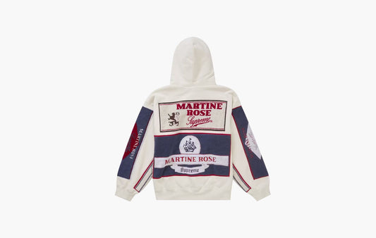 Supreme Martine Rose Towel Zip Up Hooded Sweatshirt White | The Sortage
