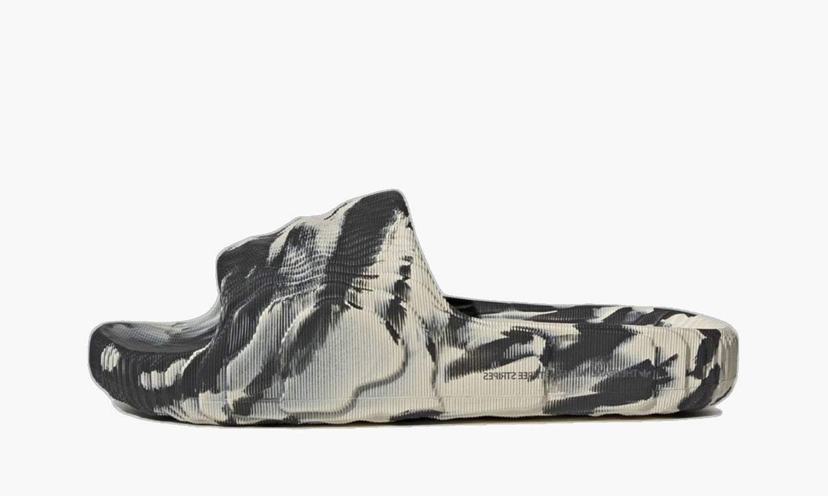 Adilette 22 Slides Carbon Aluminum - GX6947 | The Sortage