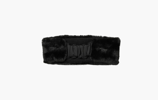 Faux Fur Ear Warmers "Black"