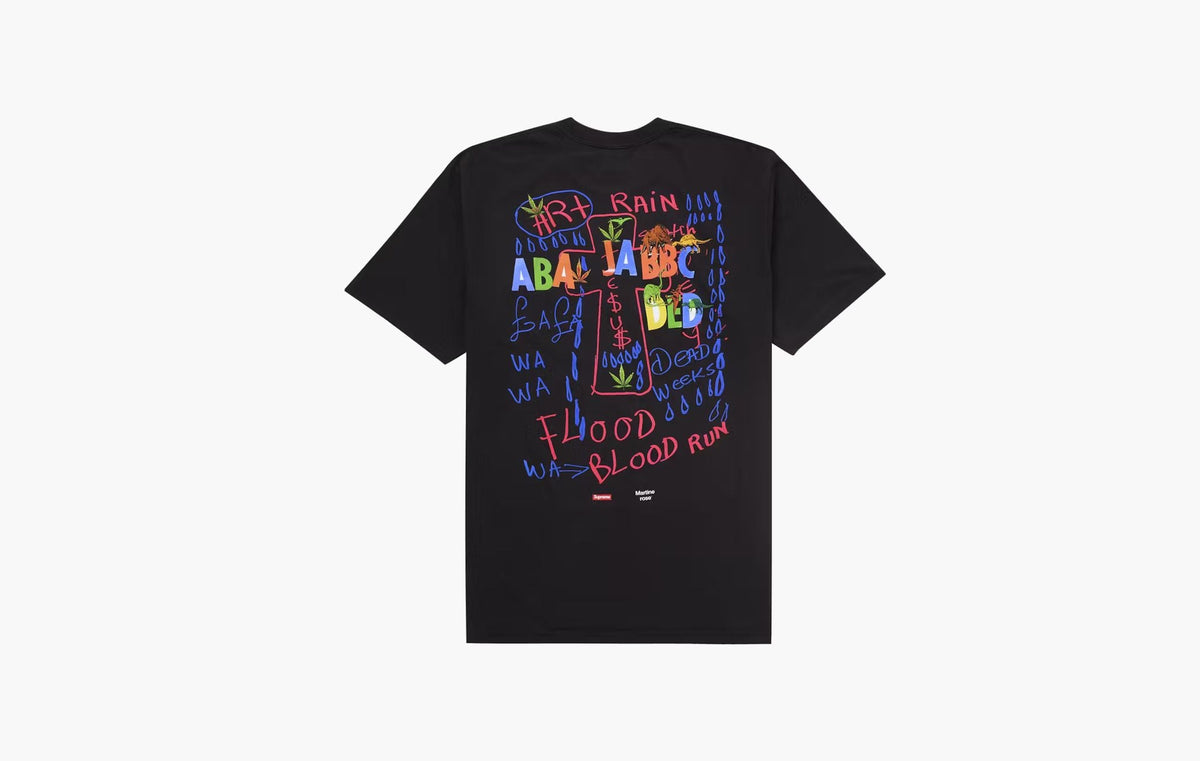 Supreme Martine Rose Lee Scratch Perry Tee Black | The Sortage