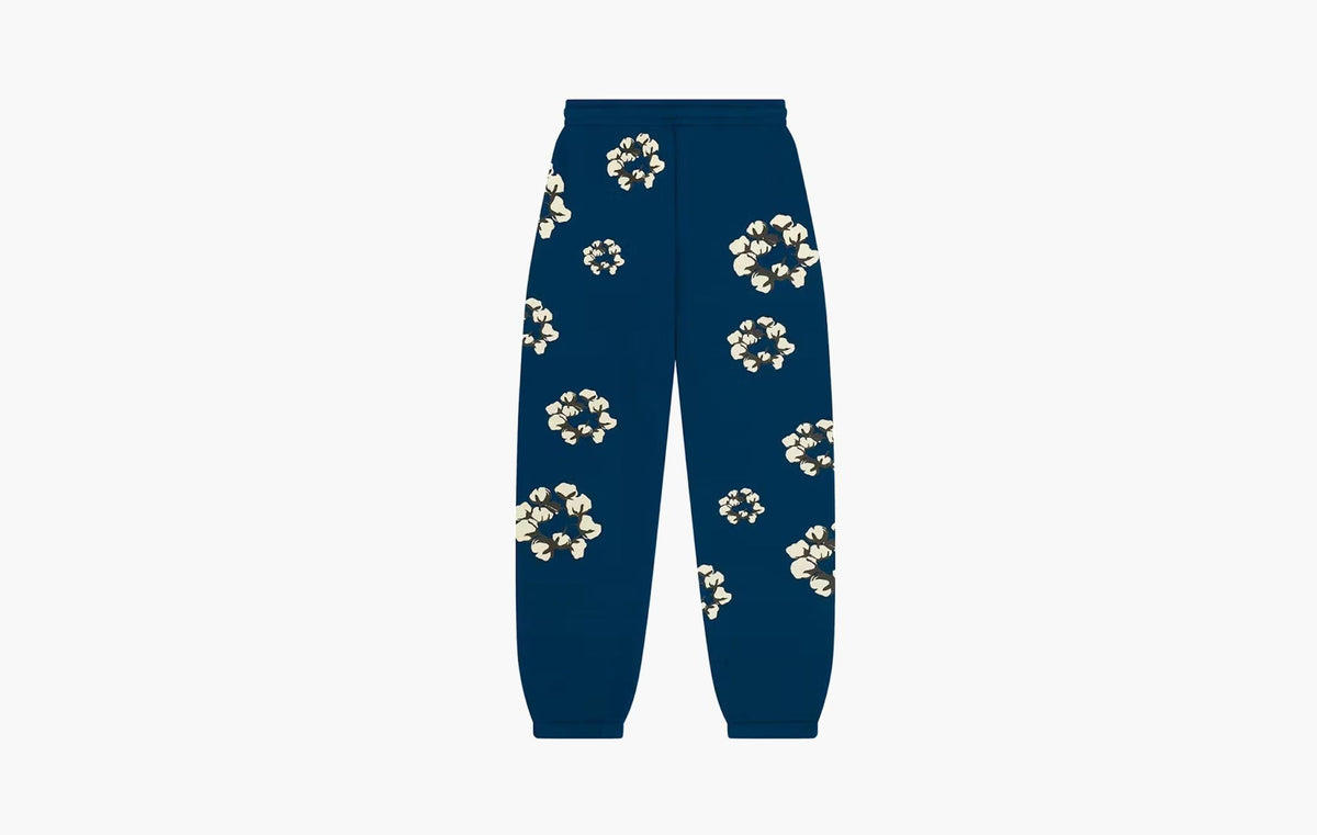 Denim Tears x CPFM Cactus Tears Wreath Sweatpants Navy | The Sortage