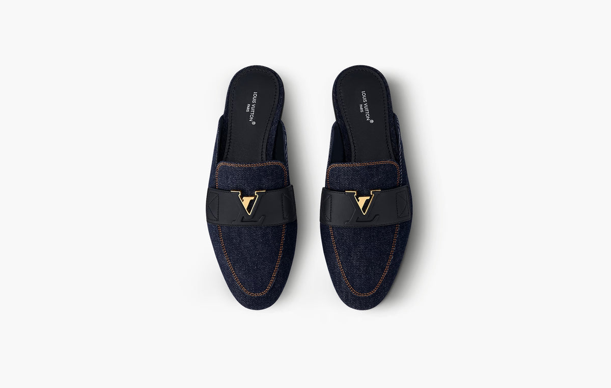 LV Mare Open Back Loafer Denim "Dark Blue"