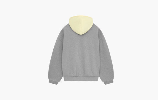 Fear Of God Essentials Nylon Fleece Hoodie Dark Heather Oatmeal/Garden Yellow | The Sortage