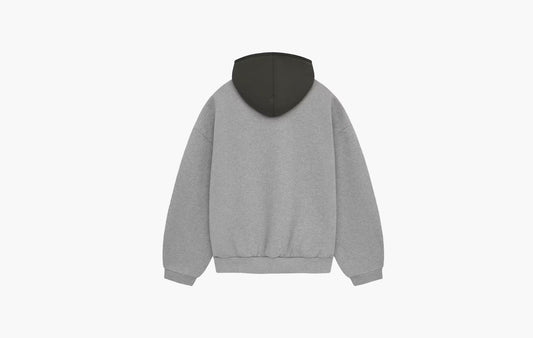 Fear Of God Essentials Nylon Fleece Hoodie Dark Heather Oatmeal/Ink | The Sortage