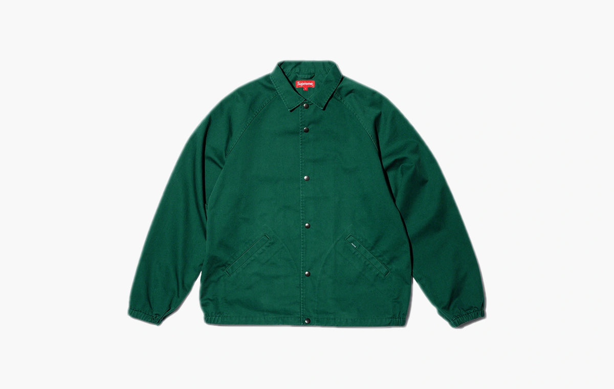 Snap Front Twill Jacket "Green"