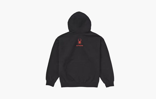 Supreme Spyder Zip Up Hooded Sweatshirt Black | The Sortage