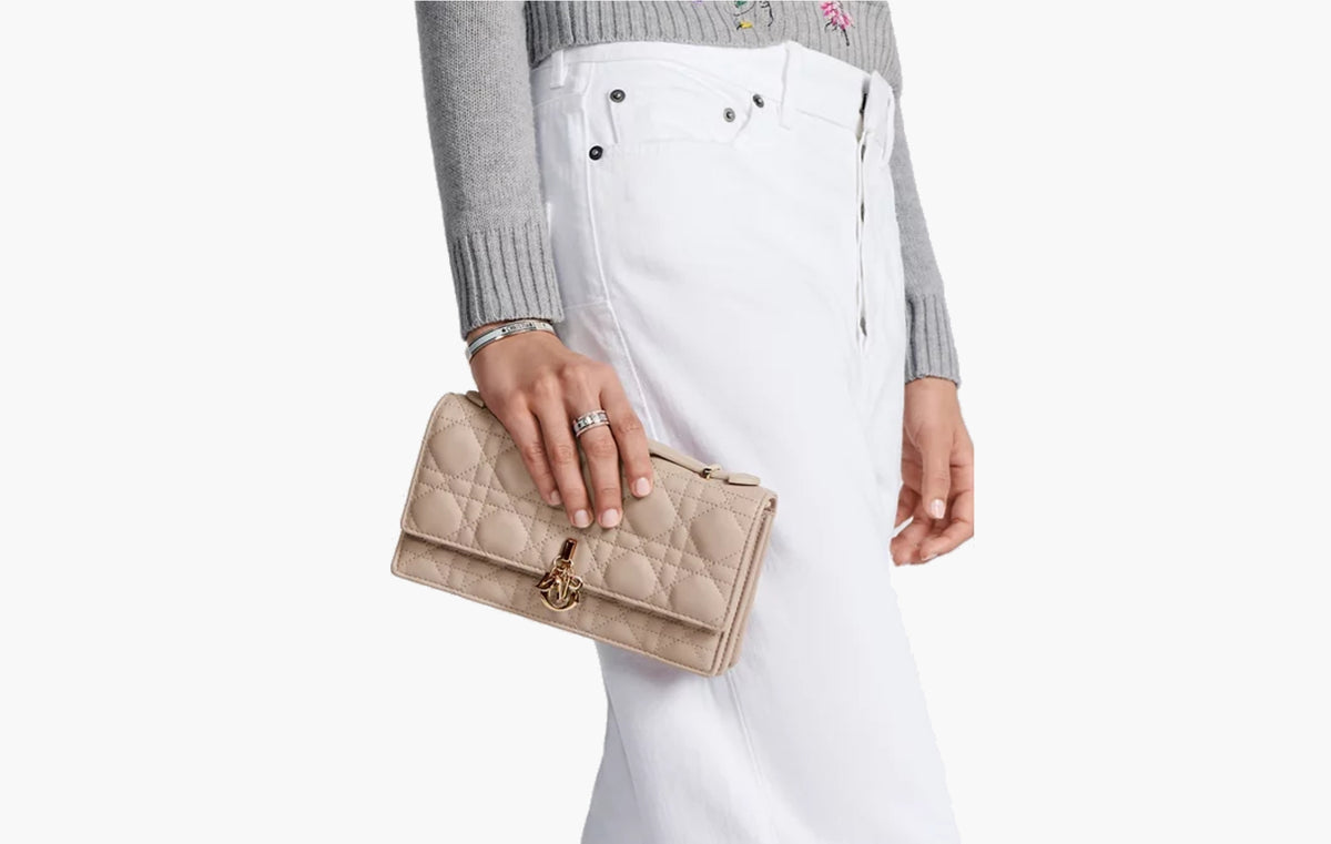 My Dior Mini Bag "Powder Beige Cannage Lambskin"