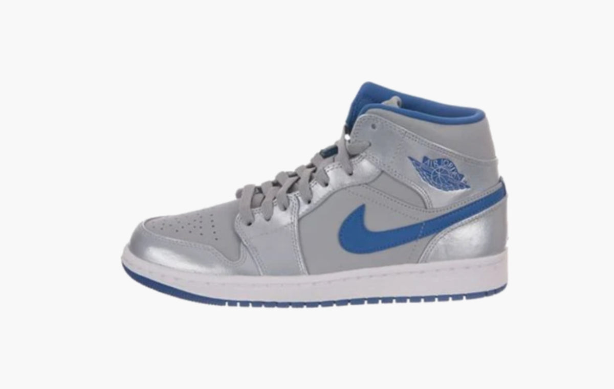 Air Jordan 1 Mid "Wolf Grey Sport Blue"
