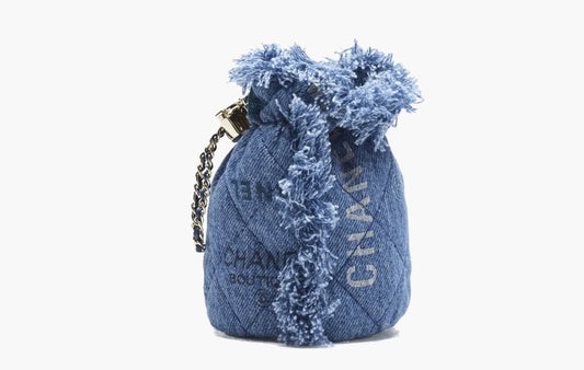 Chanel Mini Mood Denim Bucket Handbag Blue | Sortage