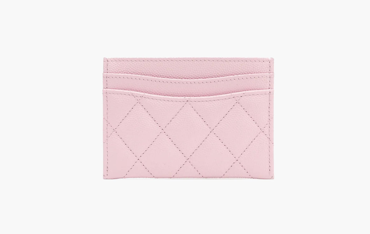 Chanel СС Mini Logo Calfskin Leather Cardholder Light Pink | Sortage