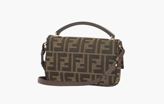 Fendi Baguette Phone Pouch FF Fabric Pouch Brown | The Sortage