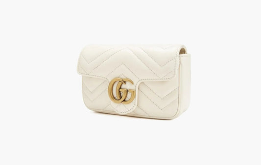 Gucci GG Marmont Matelasse Super Mini Bag White | Sortage.
