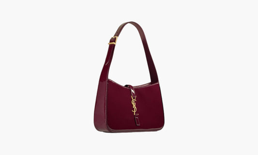 Saint Laurent Le 5 À 7 Mini Patent Leather Shoulder Bag Dark Red Wine| The Sortage