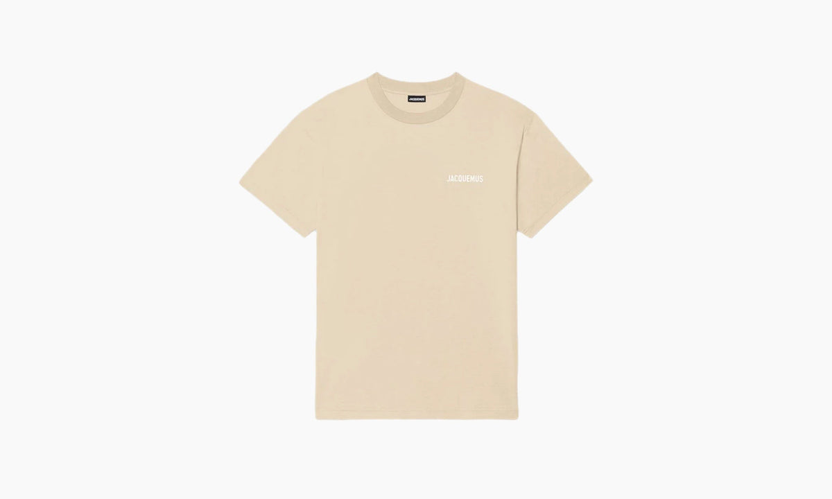 Jacquemus Le T-shirt Logo T-shirt Beige | The Sortage