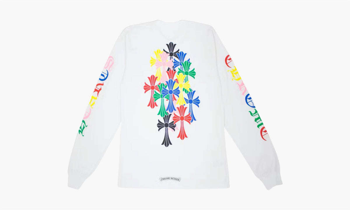 Chrome Hearts Multi Color Cross Cemetery L/S T-shirt White | The Sortage
