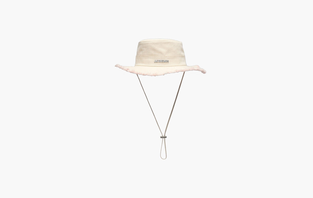 Jacquemus Le bob Artichaut Bucket Hat Off White/Red Stripe | The Sortage