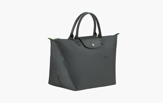 Longchamp Le Pliage Green Recycled Canvas M Handbag Graphite | Sortage