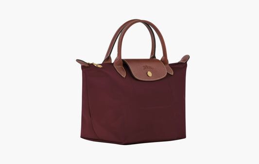 Longchamp Le Pliage Original Recycled Canvas M Handbag Burgundy | Sortage