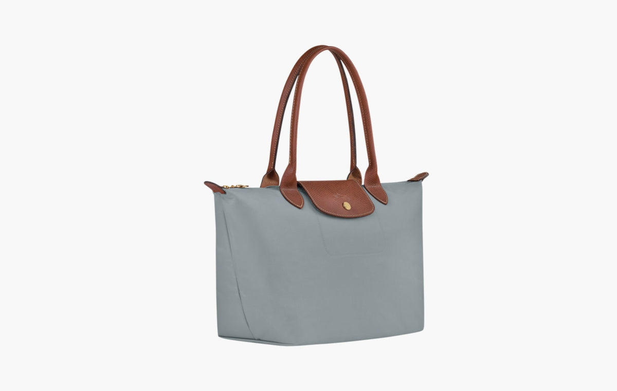 Longchamp Le Pliage Original Recycled Canvas M Tote Bag Steel | Sortage.