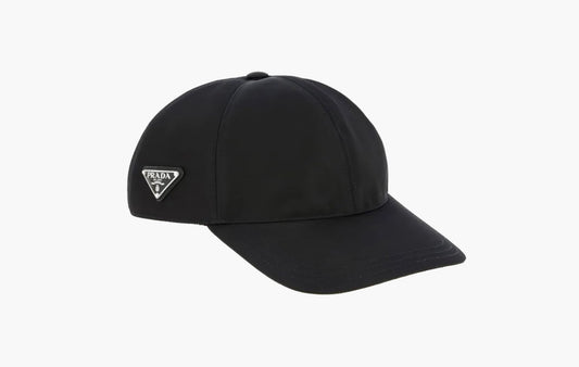Prada Triangle Logo Nylon Cap Black | The Sortage
