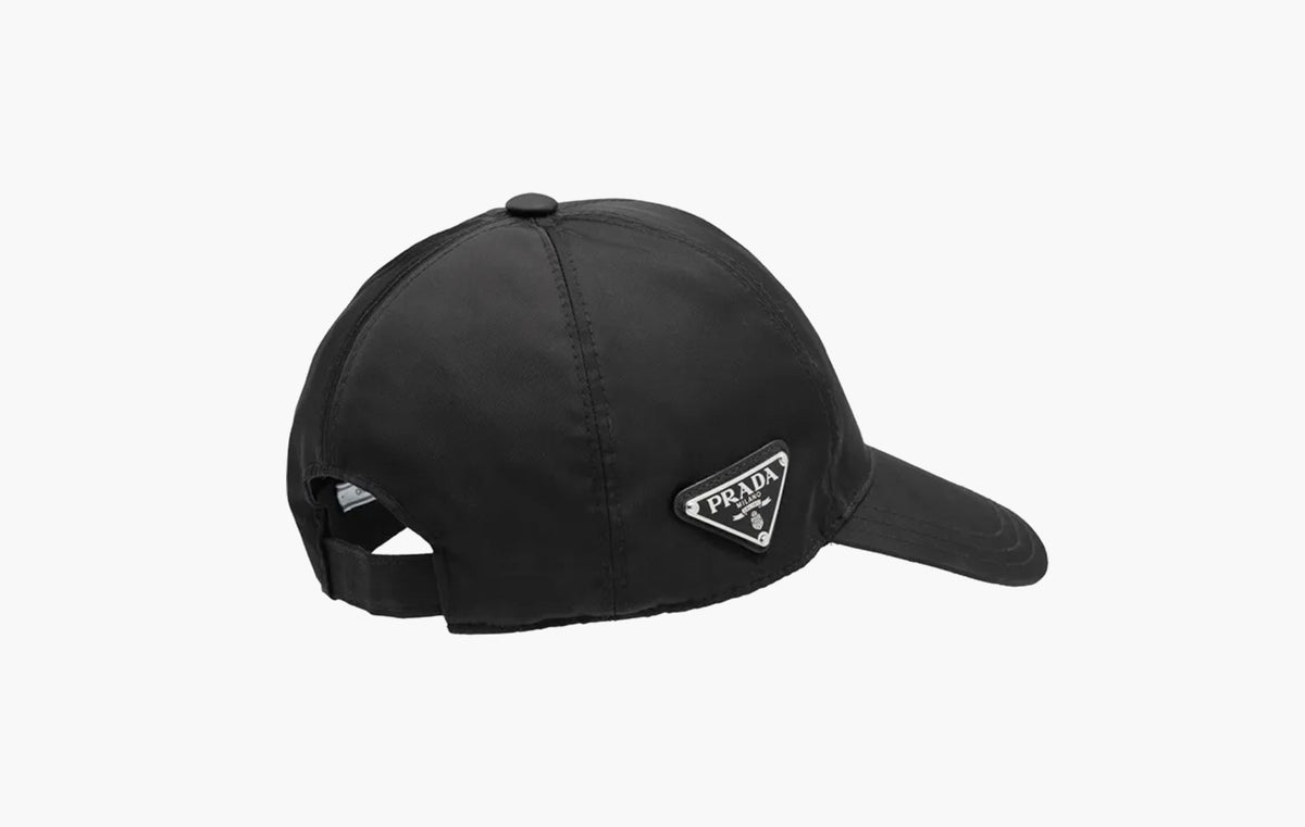 Prada Triangle Logo Nylon Cap Black | The Sortage